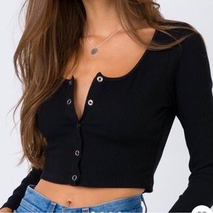 princess polly double vision ripped top